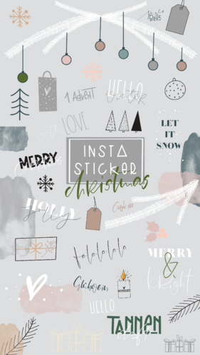 Instagram Story Sticker _ Weihnachten _ 50+ Stück _ Download